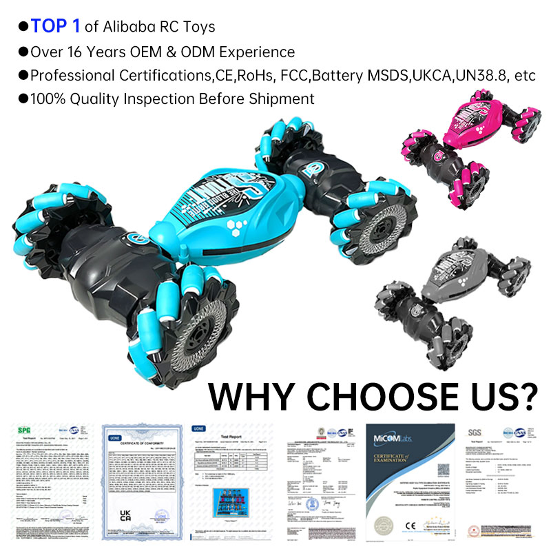 AiJH Remote Control Car Gesture Sensing RC Stunt Car Model Wholesale Children Toys 360 Rotation RC Car