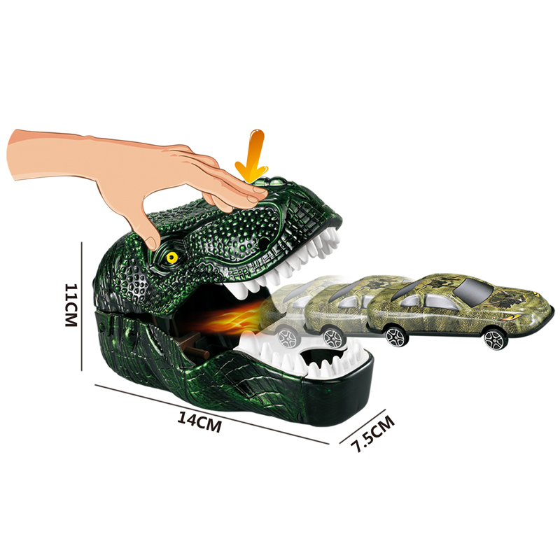 Amazon Hits Kids Toys Dinosaur Car Series Car Launcher Set Diecast Car