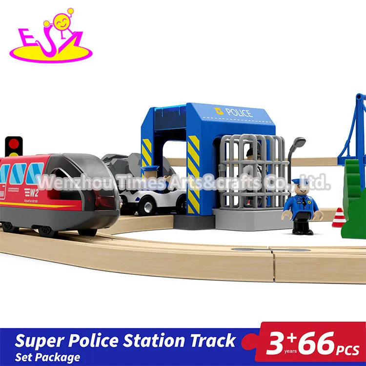 Wooden Toy Train Track Set 2