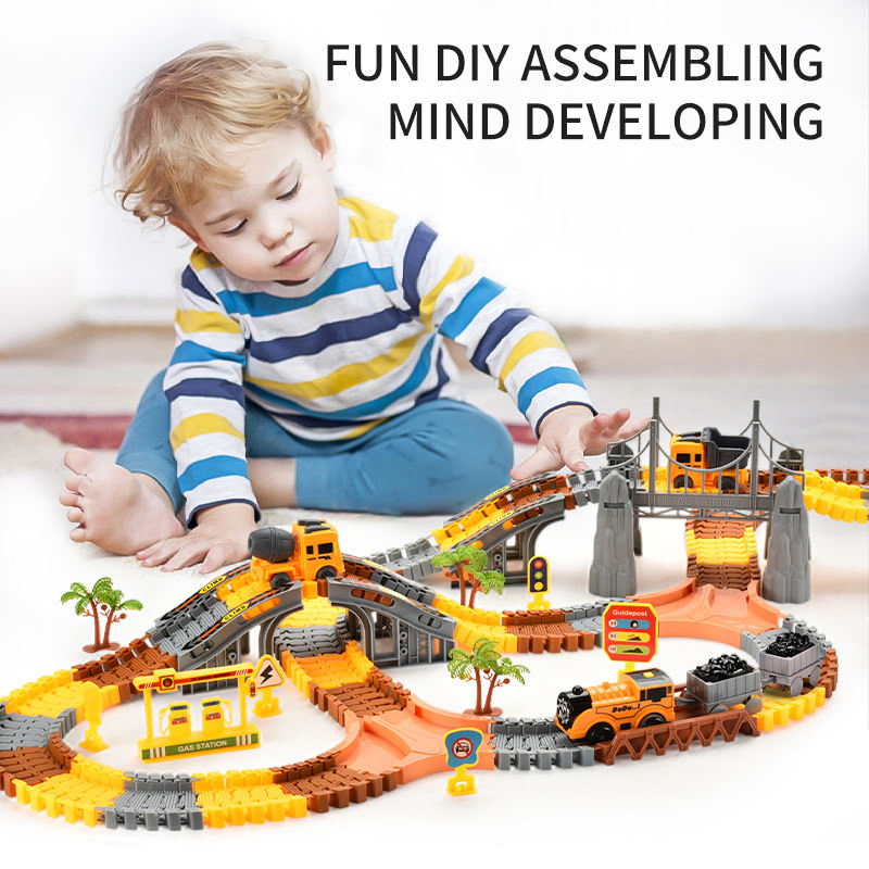 Urban Electric Slot Car Racing Toy Set for Children