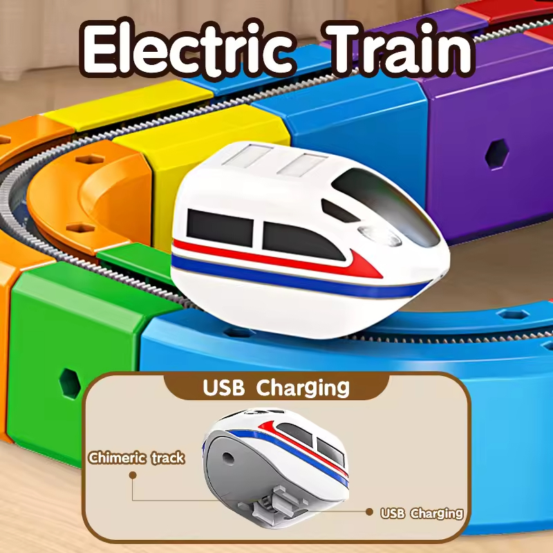 Hot Kids DIY Assembly Magic Track Car Baby Racing Runway Slot Wholesale Stem Educational Electronic Rail Train Toys