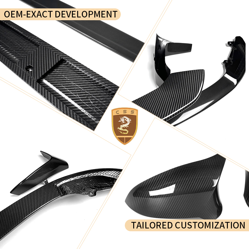 Latest New Model Dry Carbon Fiber Upgrade to MP Style Car Body Kit for BMW M4 F80 F82 F83 Front Rear Lip Side Skirt Bodykit