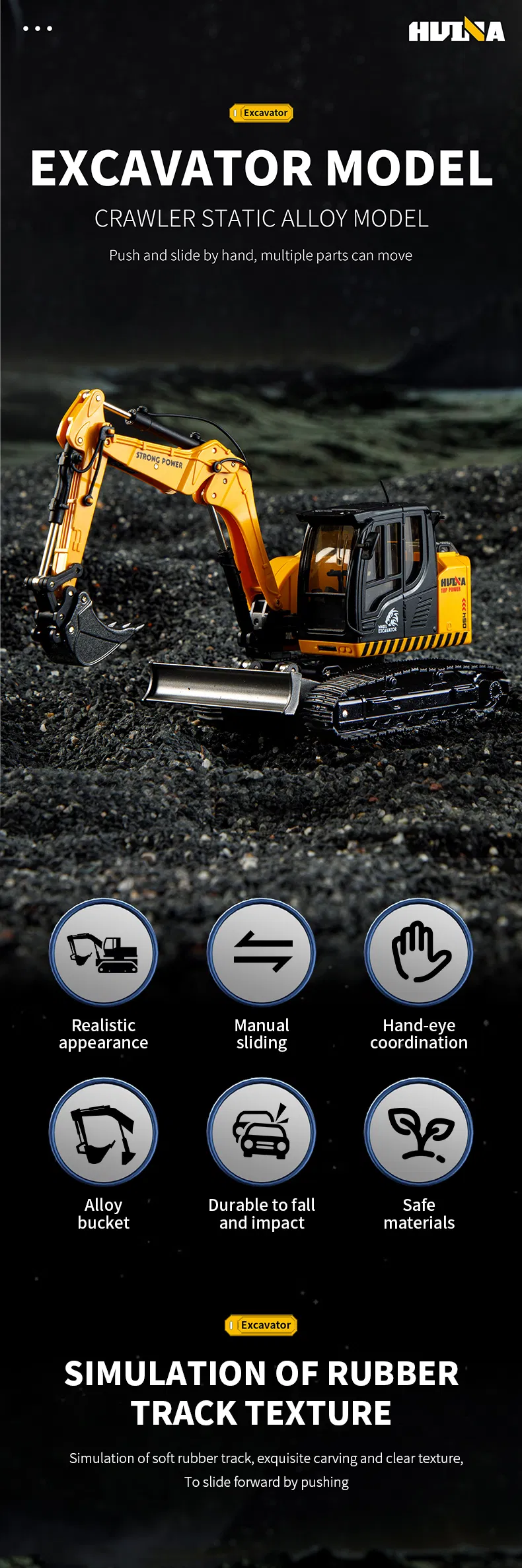 Huina 1726 Excavator 1