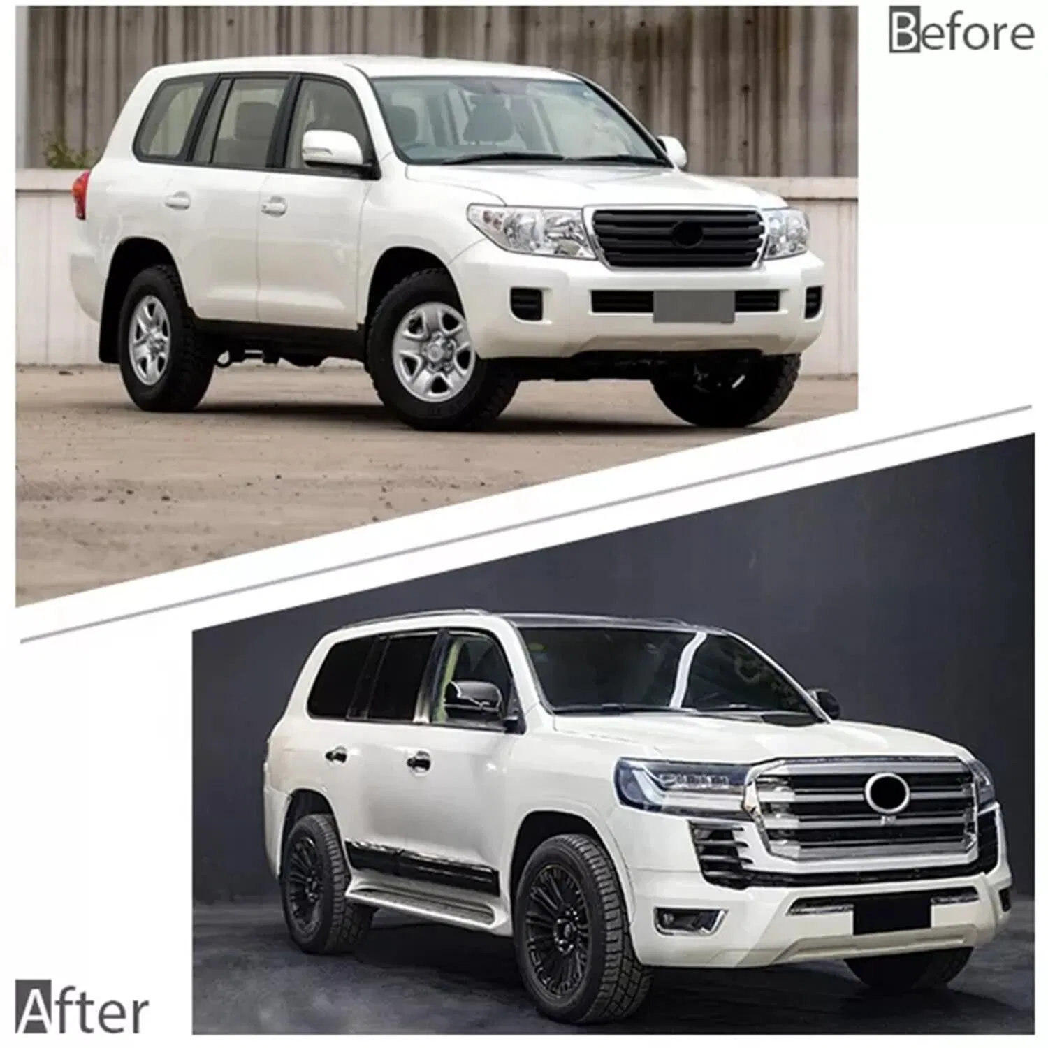 High Quality 2022 New Design Upgrade LC300 Car Accessories Body Kit for 2016-2020 Toyota Land Cruiser LC200 Facelift 300 Model