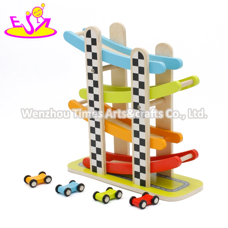 New Hottest Slot Racing Wooden Miniature Speeding Car for Kids W04e059