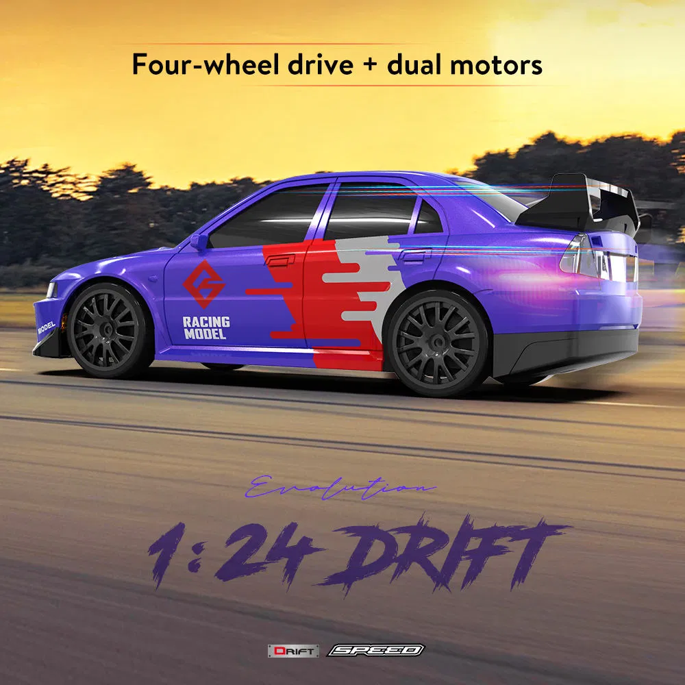 1/24 Scale 4WD RC Drift Car Mazda Rx7 Fd on Road Remote Control Racing Car Electric Mini Jdm Sport RC Vehicle Toy for Adults Kids