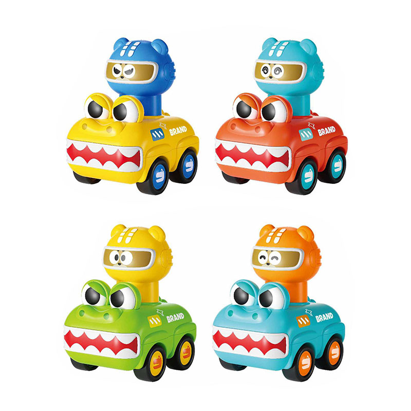 Xinbo Baby Press and Go Dinosaur Car Toy Animal Race Cars Push Go Friction Dino Vehicle Play Toy for Toddlers