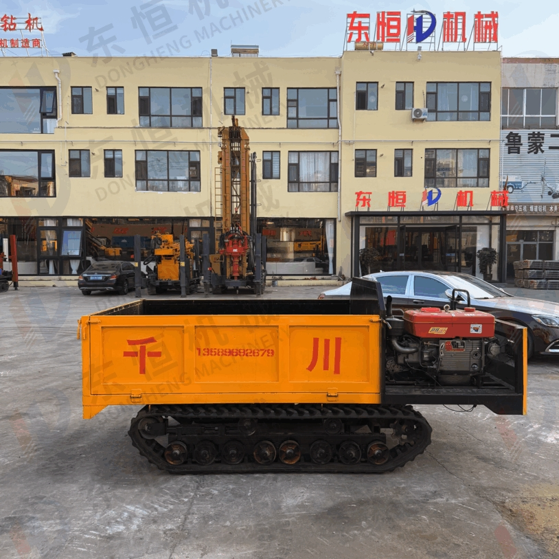 Hot Sale Garden Crawler Dump Truck Agricultural Crawler Dumper Mini Track Crawler Dump with Crane
