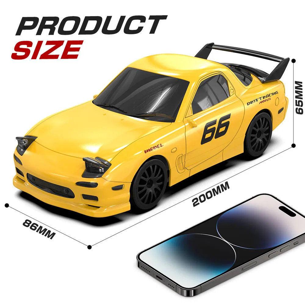 1/24 Scale 4WD RC Drift Car Mazda Rx7 Fd on Road Remote Control Racing Car Electric Mini Jdm Sport RC Vehicle Toy for Adults Kids