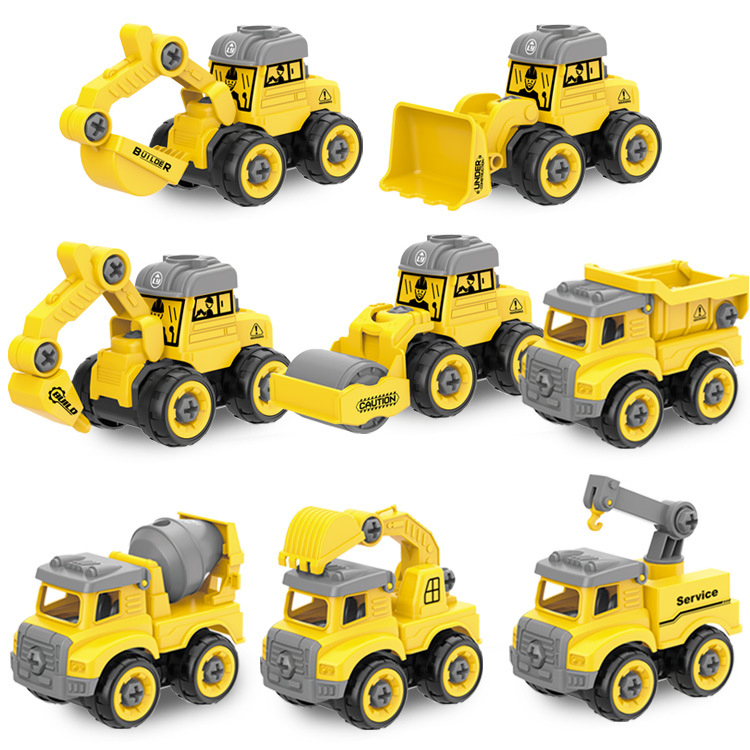 Yizhi DIY Take-Apart Engineering Vehicle Toy, Kids Educational Disassembly &amp; Assembly Construction Truck Playset