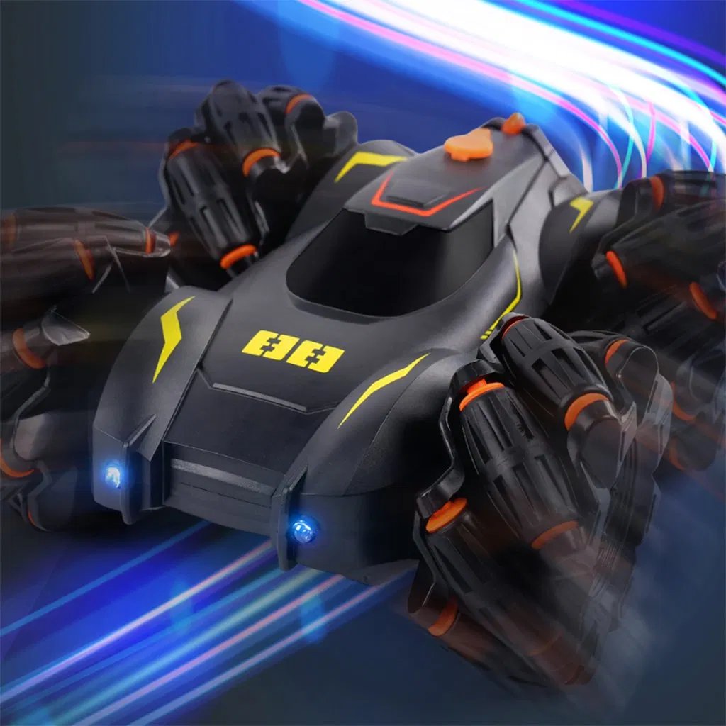 Wholesale Double-Sided Spray Stunt Remote Control Car with Light and 360 Degrees Rotation in Place One-Click Demonstration RC Car Kids Toy Hot Sale 2025