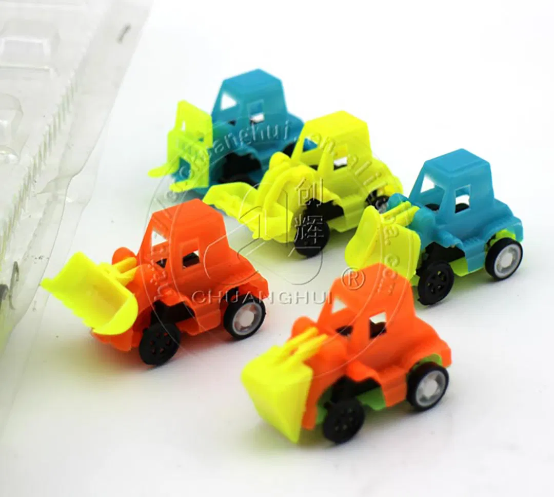 Cartoon Mini Engineering Vehicle Pull-Back Car Toy
