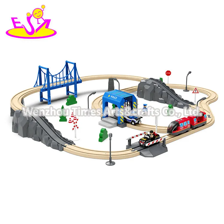 Wooden Toy Train Track Set 1