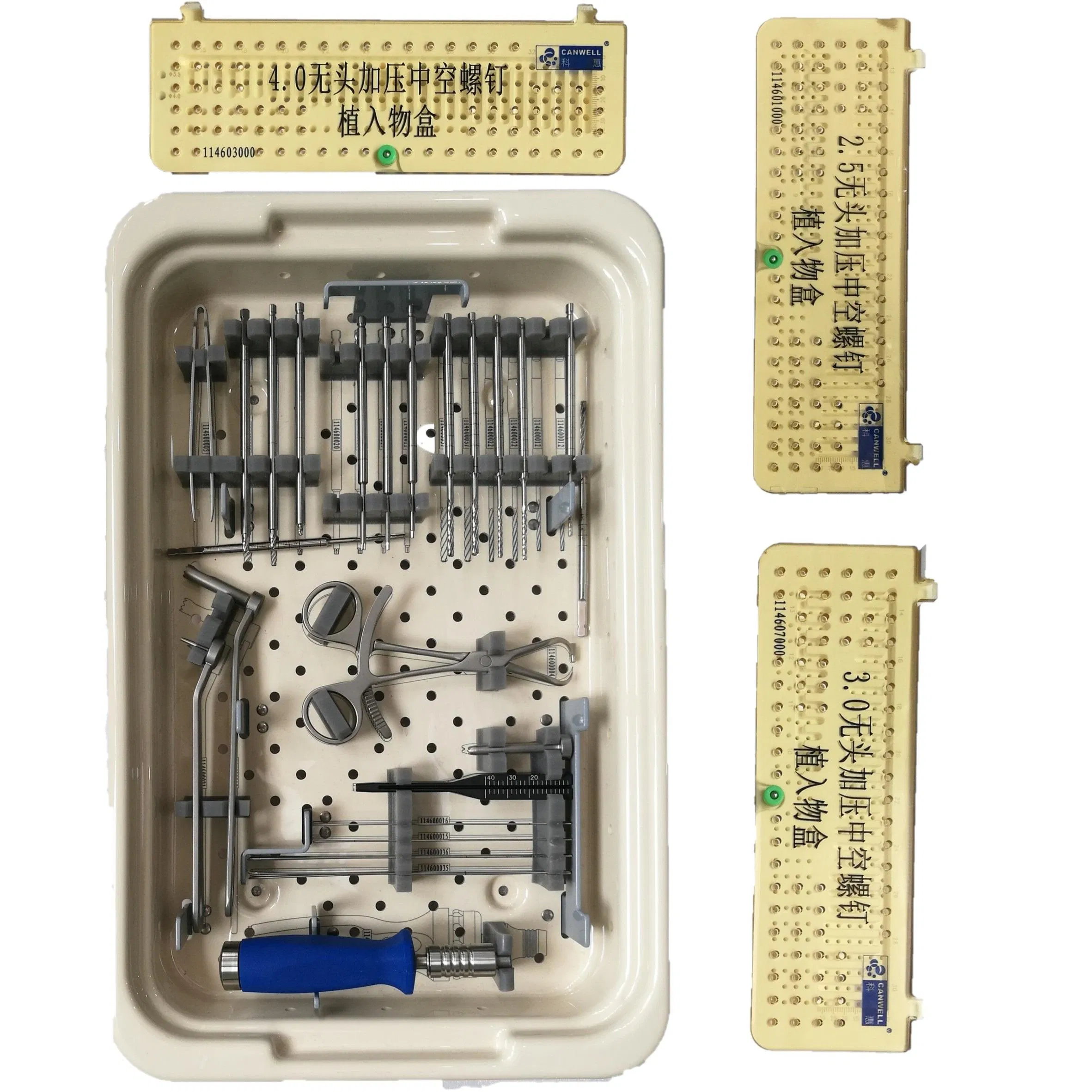 Headless Cannulated Compression Mini Bone Screws, Titanium Orthopedic Locking Screw Implant Medical