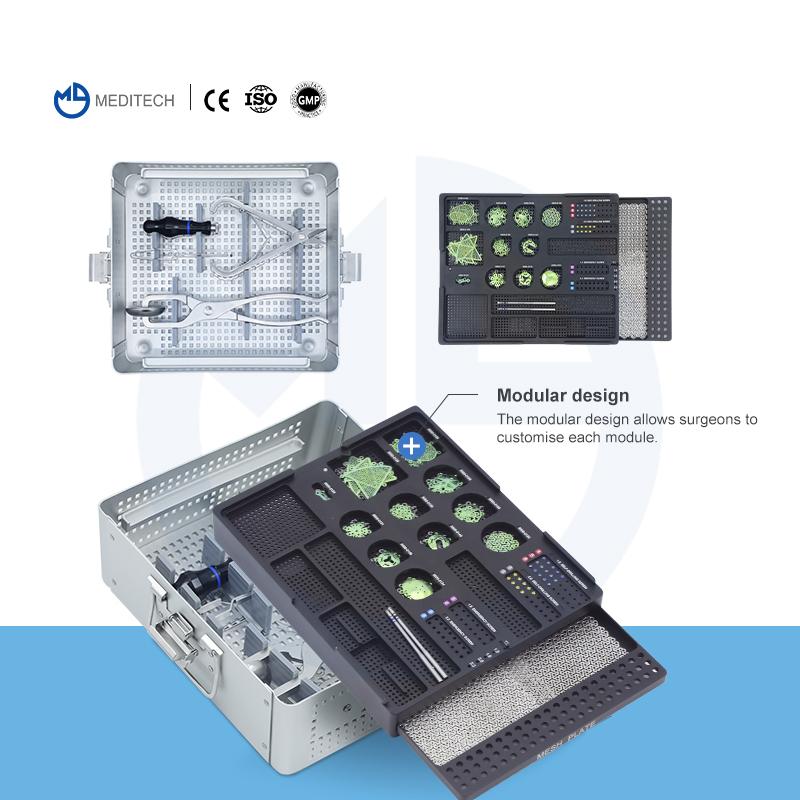 Titanium Maxillofacial Orthopedic Set of Plate Surgical Instrument Set