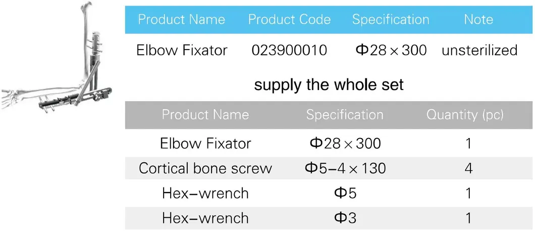 Fixator Specification