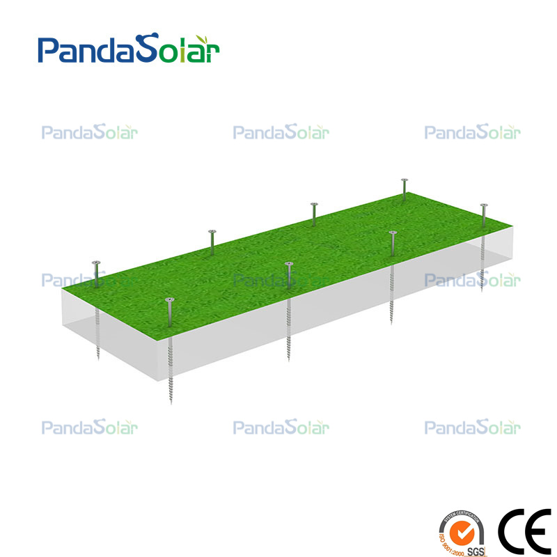 OEM Pandasolar GM4 Mg-Al-Zn High Strength Plating Solar Panel Ground Mounting System Structure Supplier