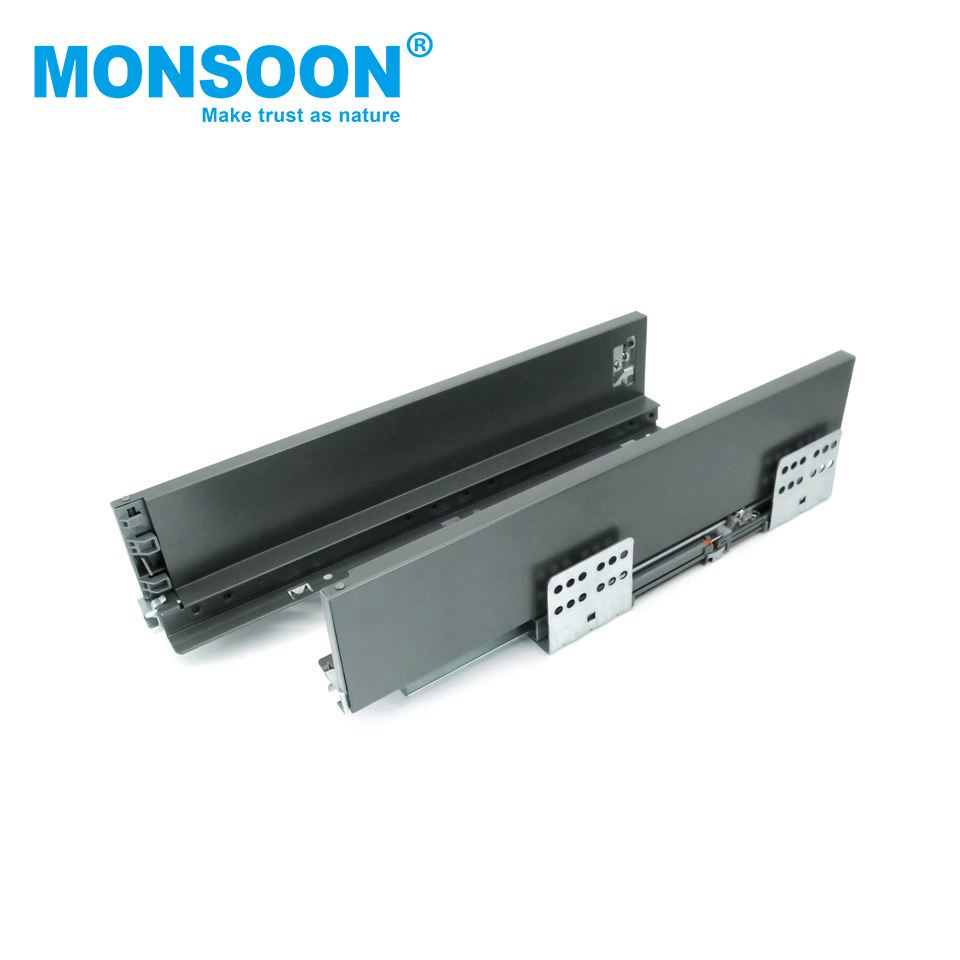 Furniture Fitting Full Extension Adjustable Zinc Plated Height Ultbox-Standard Legrabox Undermounted Kitchen Drawer Systems