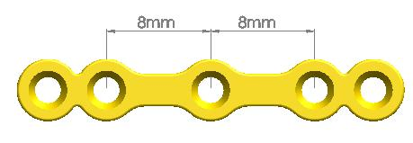 Jinlu Medical Orthopedic Implant 2.0mmstraight Maxillofacial Platetype-VI