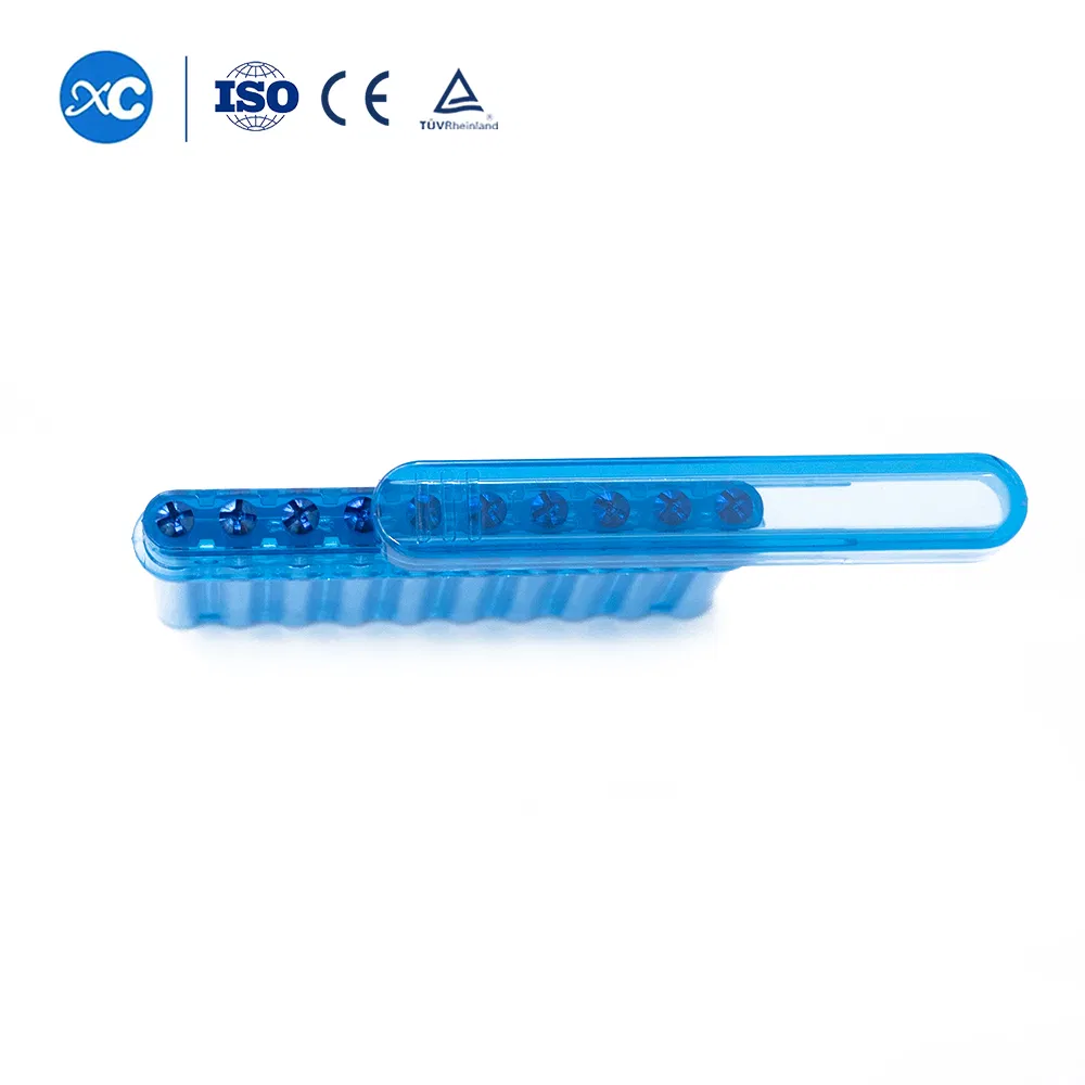 Orthopedic Surgical Implants 0.6mm Thickness Titanium Maxillofacial Plate and Screws