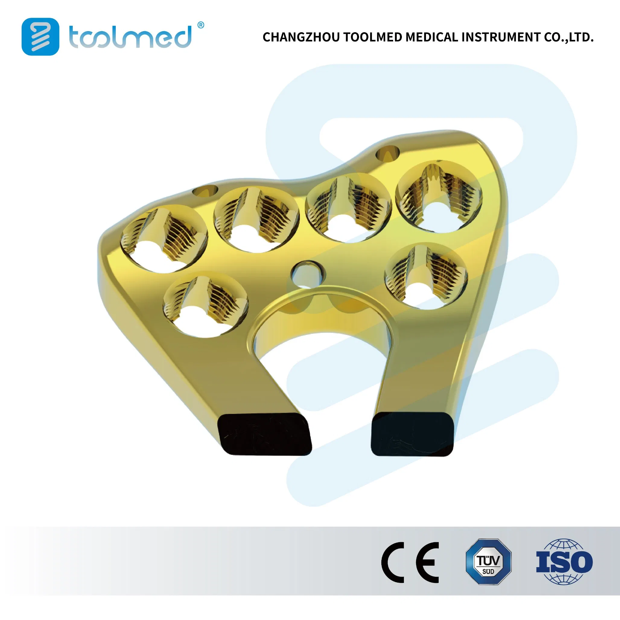 Variable Angle Two-Column Volar Distal Radius Locking Compression Bone Plate, Va LCP System, Titanium Orthopedic Surgical Implant for Trauma Surgery, CE&ISO