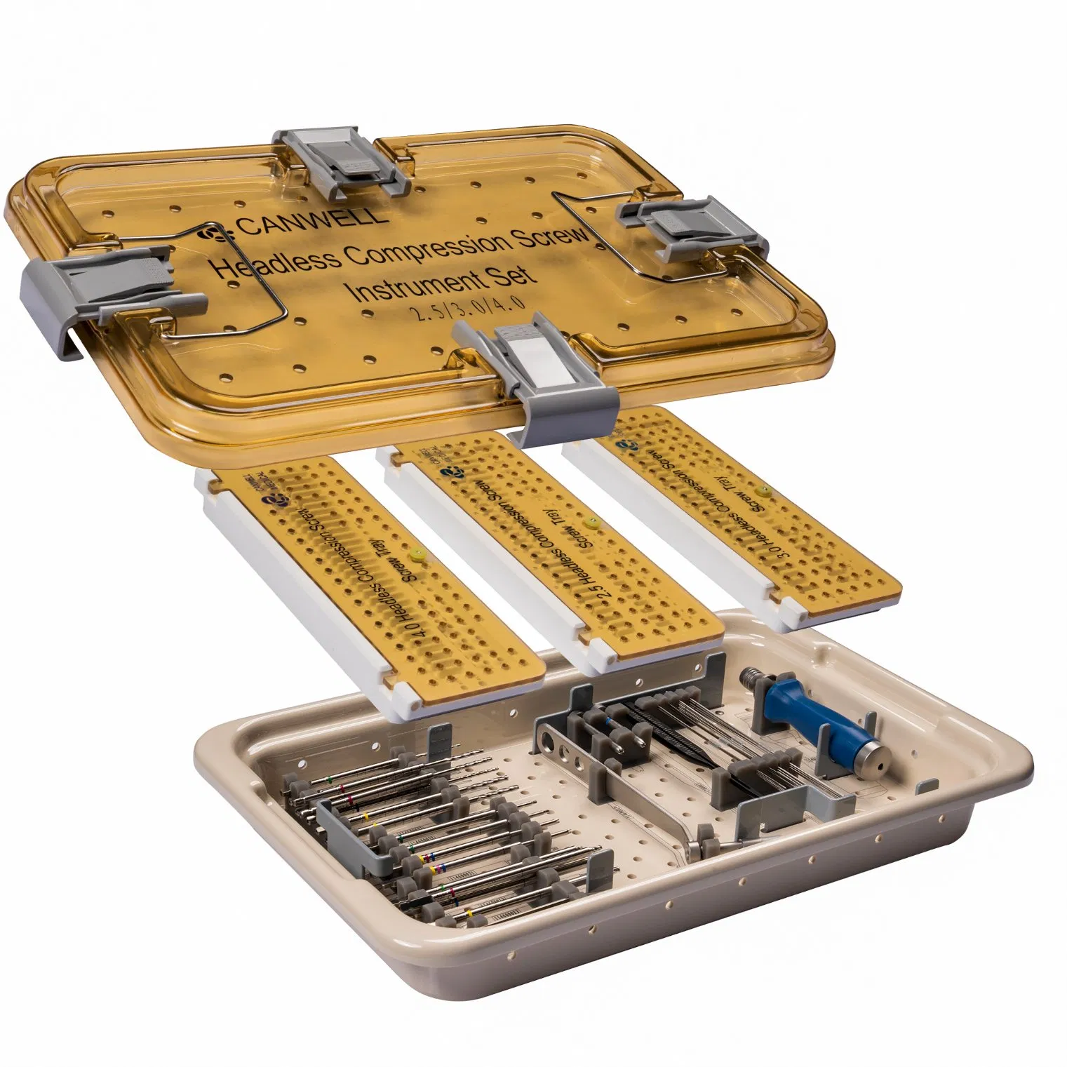 Canwell 3.0, 3.5, 4.0 Titanium Cannulated Headless Compression Screw Herbert Screw for Orthopedic Implant Trauma Screw