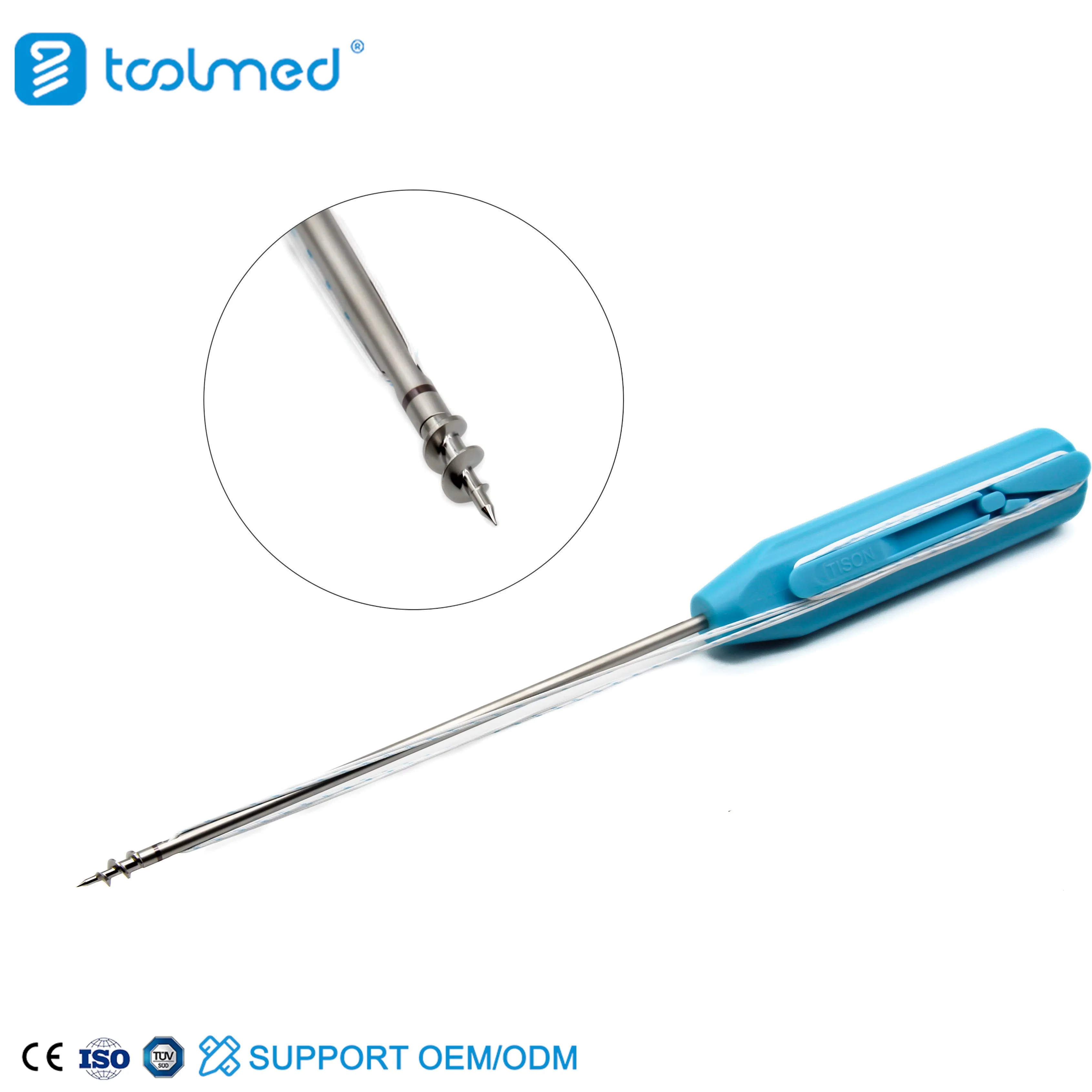 Pre-Knotted Titanium Suture Anchor, Knotless Fixation Device for Orthopedic Surgery