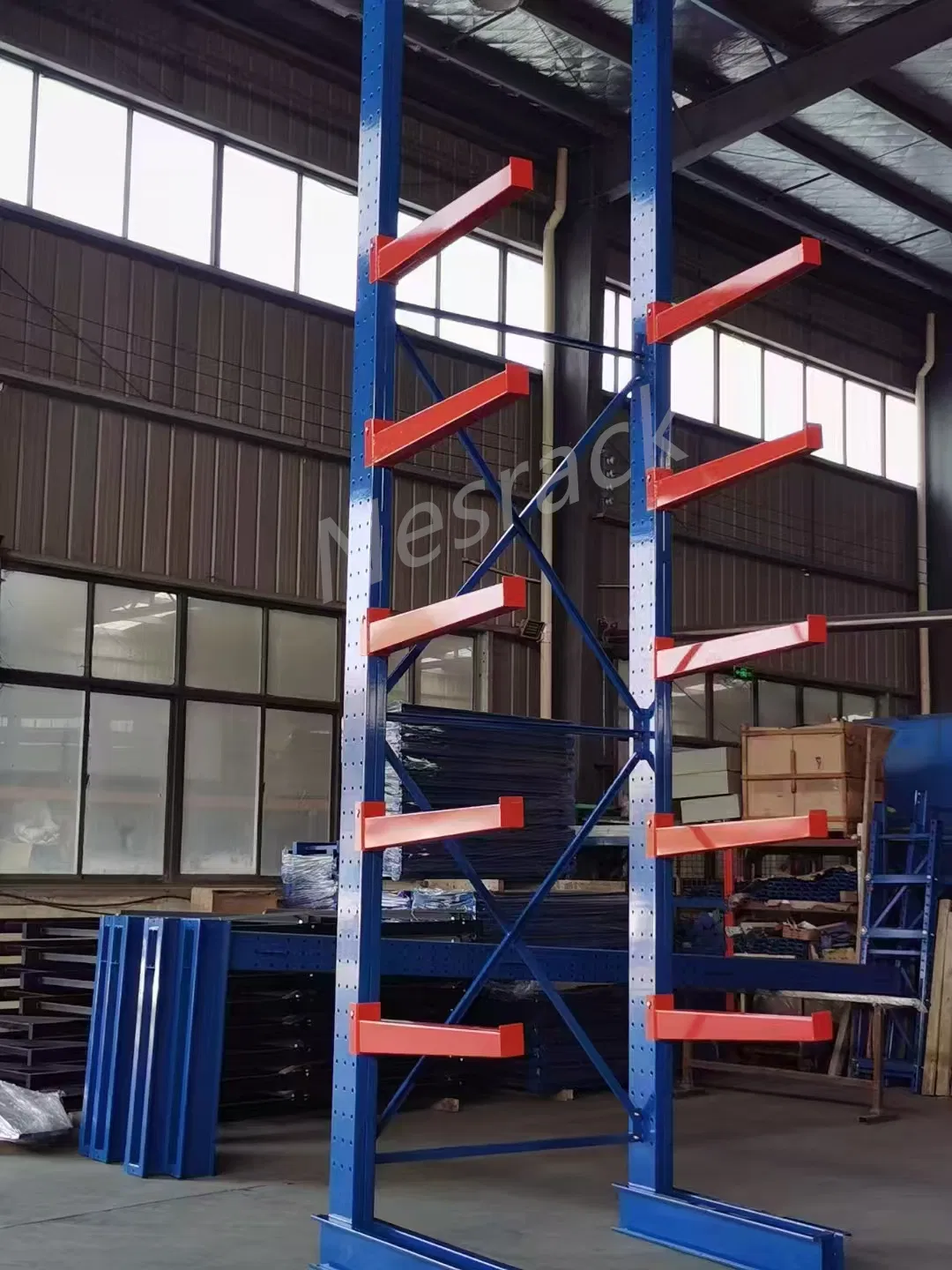 Heavy Duty Cantilever Rack System for Pipe Long Tube Irregular Items