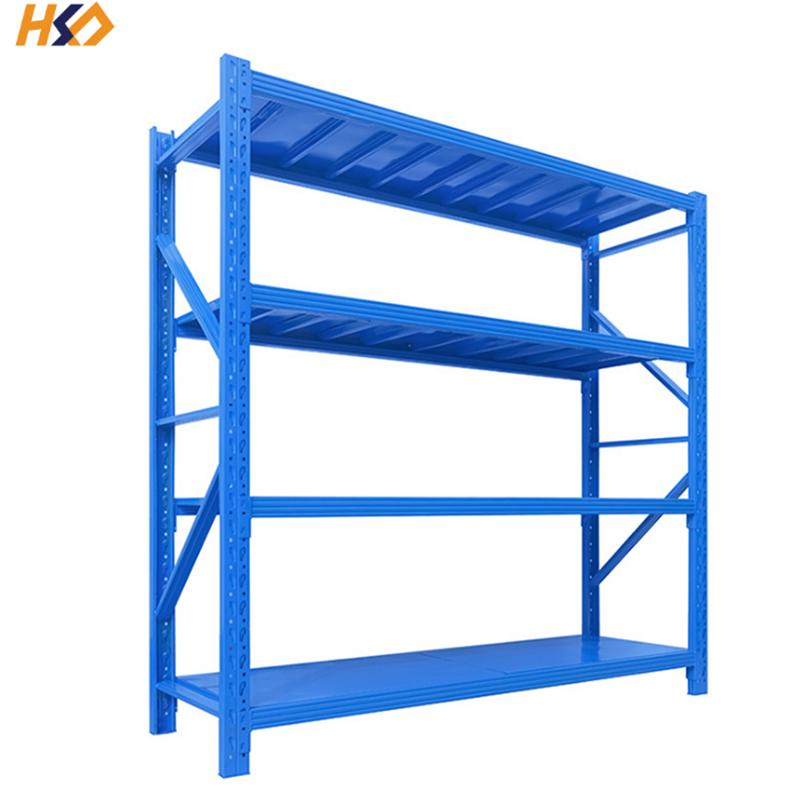 Industrial Warehouse Selective Light/Medium/Heavy Duty Steel Storage Shelf for Logistics Company 200-500kg