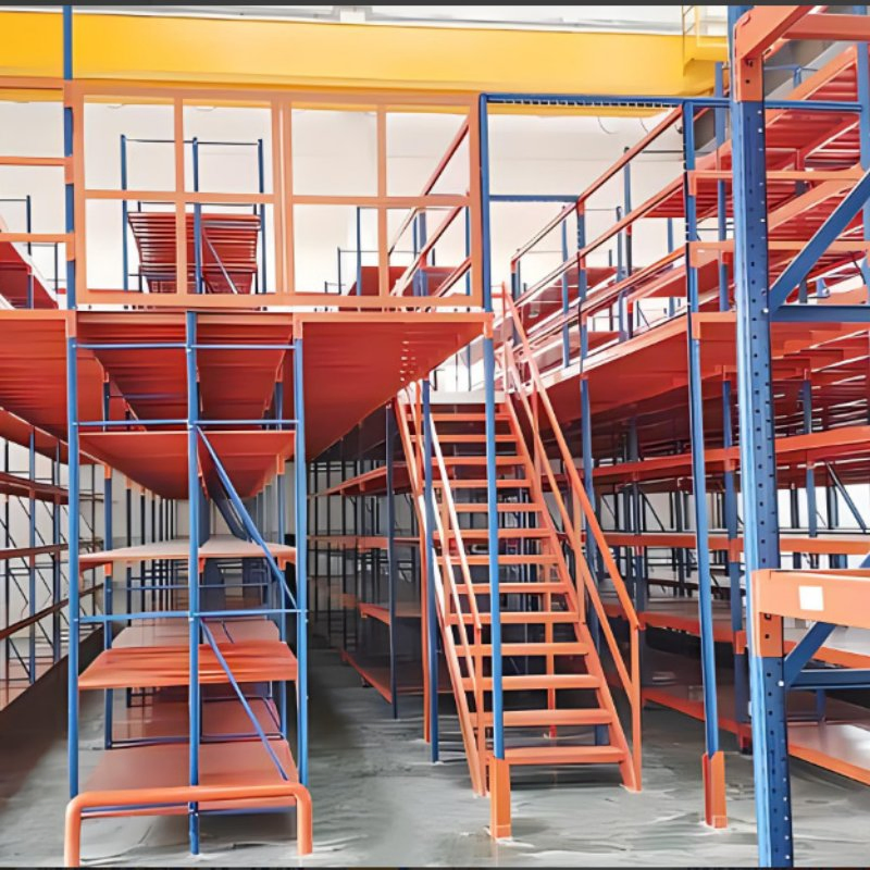 Warehouse Steel Structure Mezzanine Rack Multi-Layer Loft Platform Heavy Duty Attic Storage Shelf Industrial Racking System