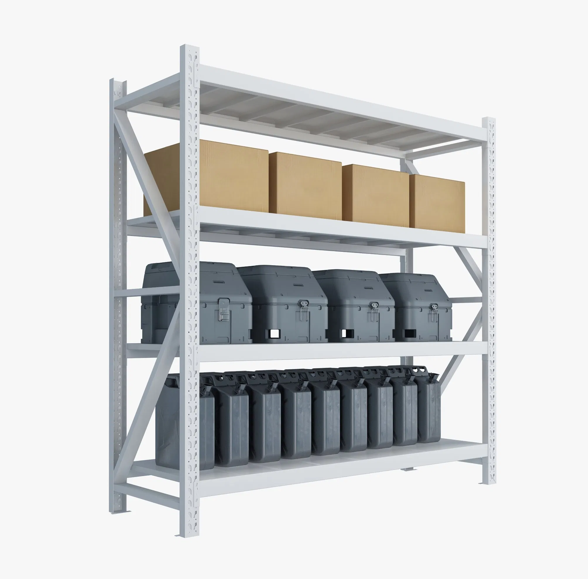 Cold-Rolled Steel Electrostatic Spraying Boltless/Rivet Racking Manufacture Display Shelf 2000mm* 60mm * 2000mm