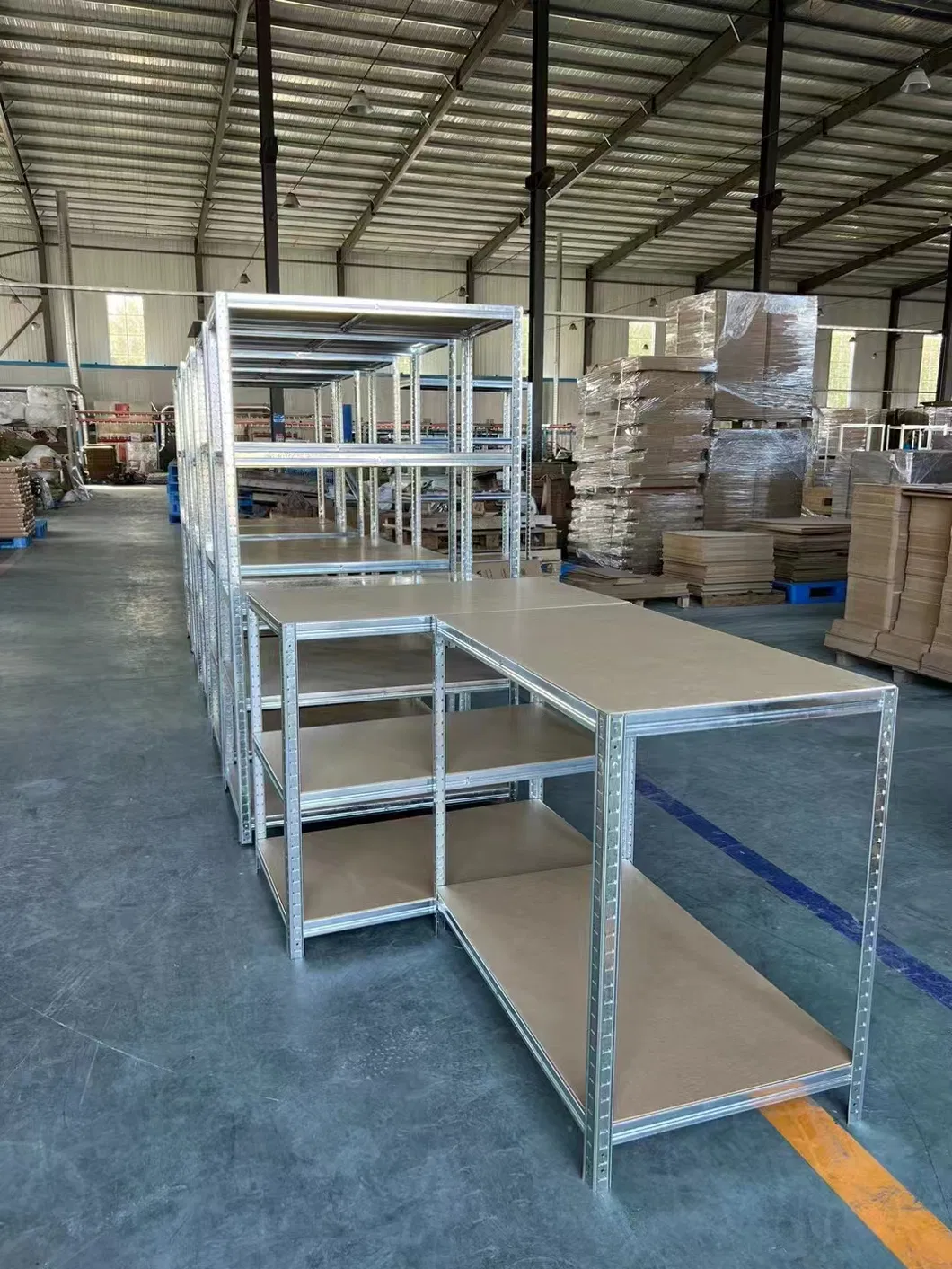 Rivet Shelving Structure