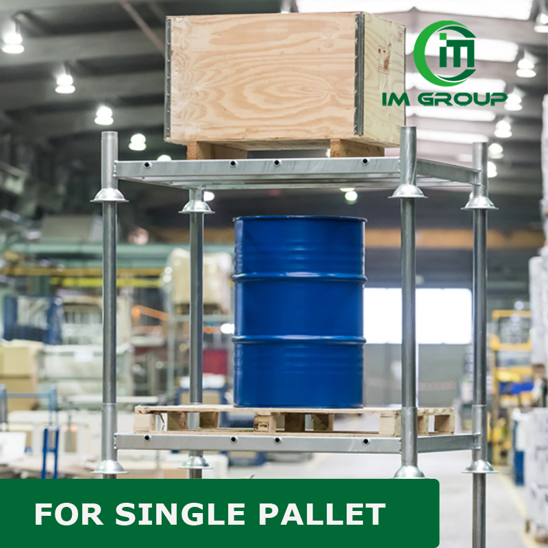 Galvanized Warehouse Logistic Detachable Steel Safe Double Stacking Pallet Rack System