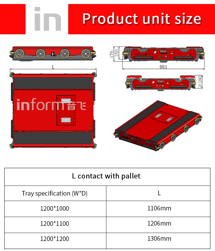 Automatic High Density Two Way Pallet Shuttle Racking System for Warehouse Storage