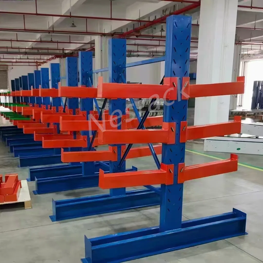 Heavy Duty Cantilever Rack System for Pipe Long Tube Irregular Items