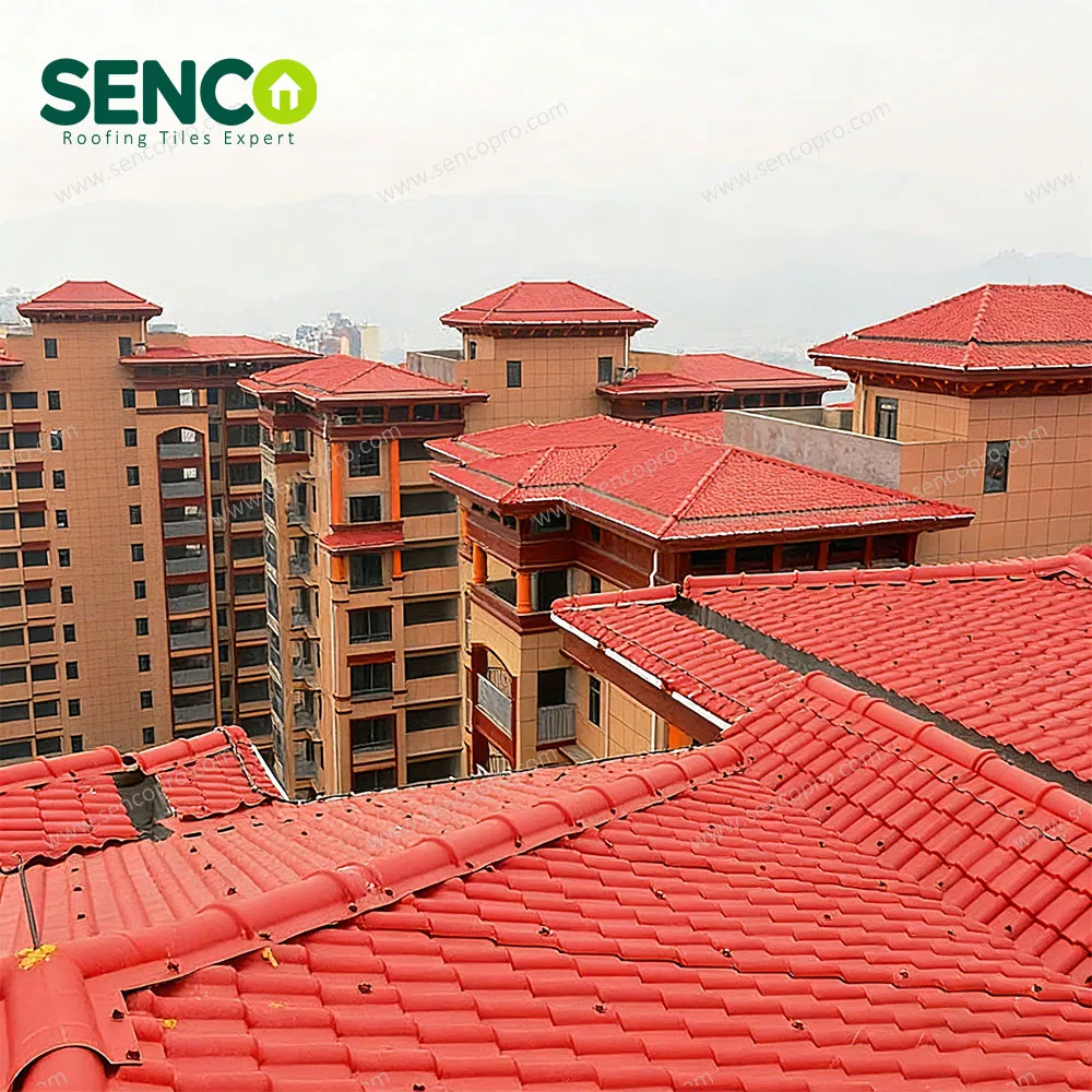 Windproof Corrosion Proof PVC Resin Tile Accessory ASA Synthetic Resin Roof Valley Fitting Seamless for Industrial Commercial New Roof Construction