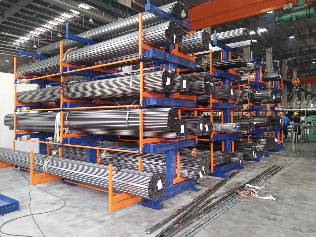Sliding Cantilever Metal Pipe Rack System