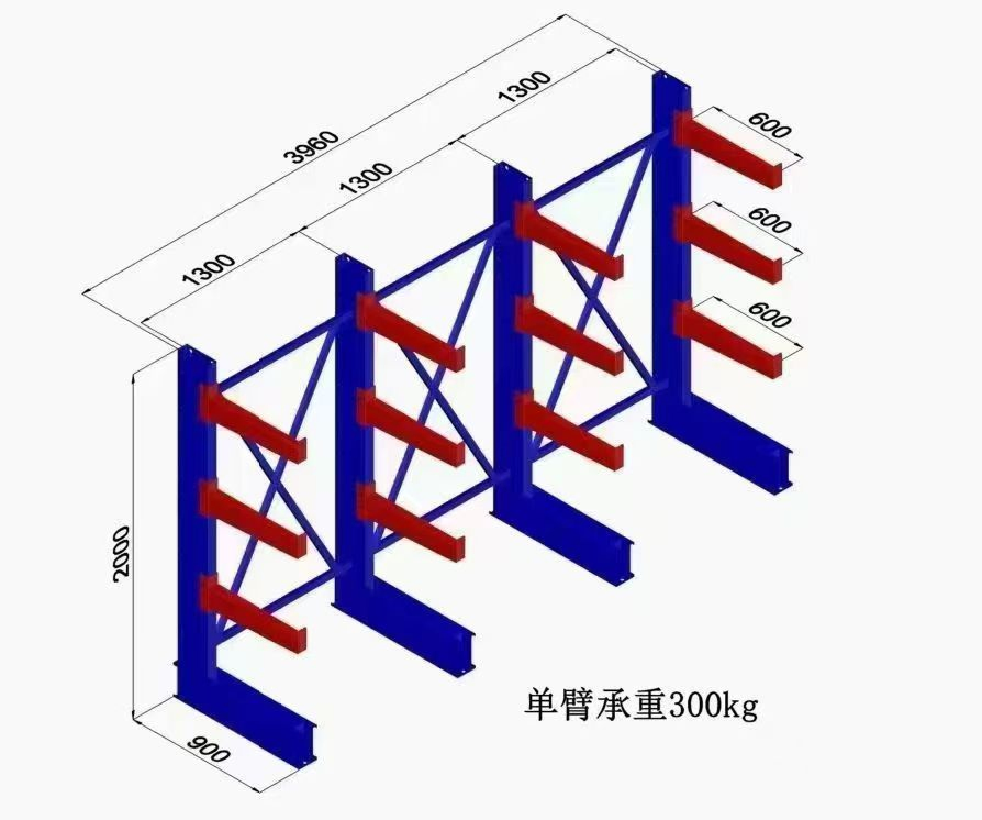 Efficient Pipes Storage System with Durable Cantilever Racking Design
