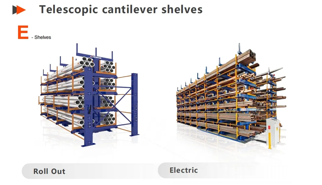 Adjustable Roll Ovesut Cantilever Shelves