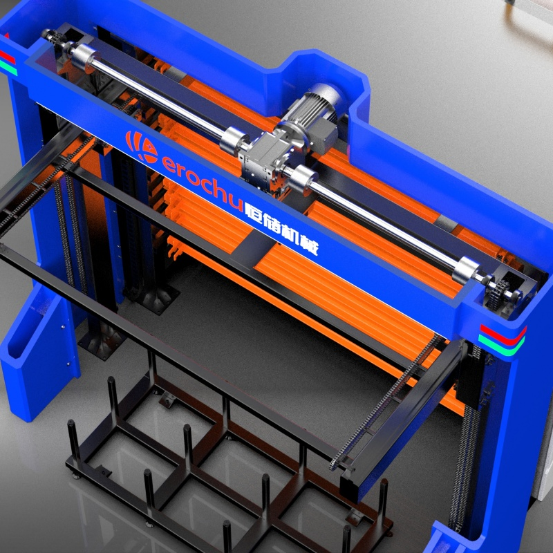 Automatic Sheet Metal Storage Tower Space Saving Automated Storage for Metal Plate Warehouse