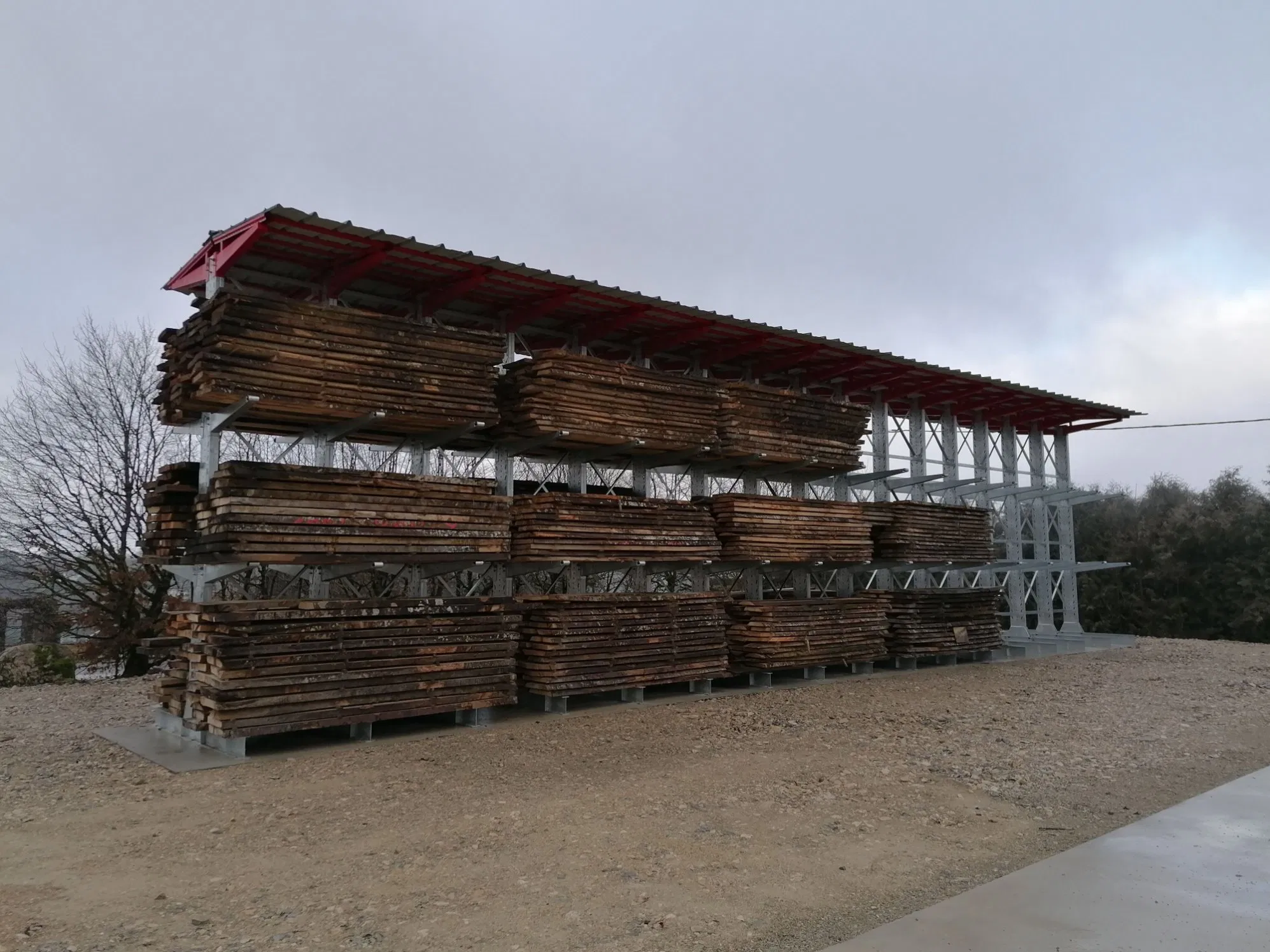 Multipurpose Cantilever Racks Adjustable Shelves Sturdy Support Durable Storage Rack Cantilever Rack Warehouse Storage Solutions for Building Materials