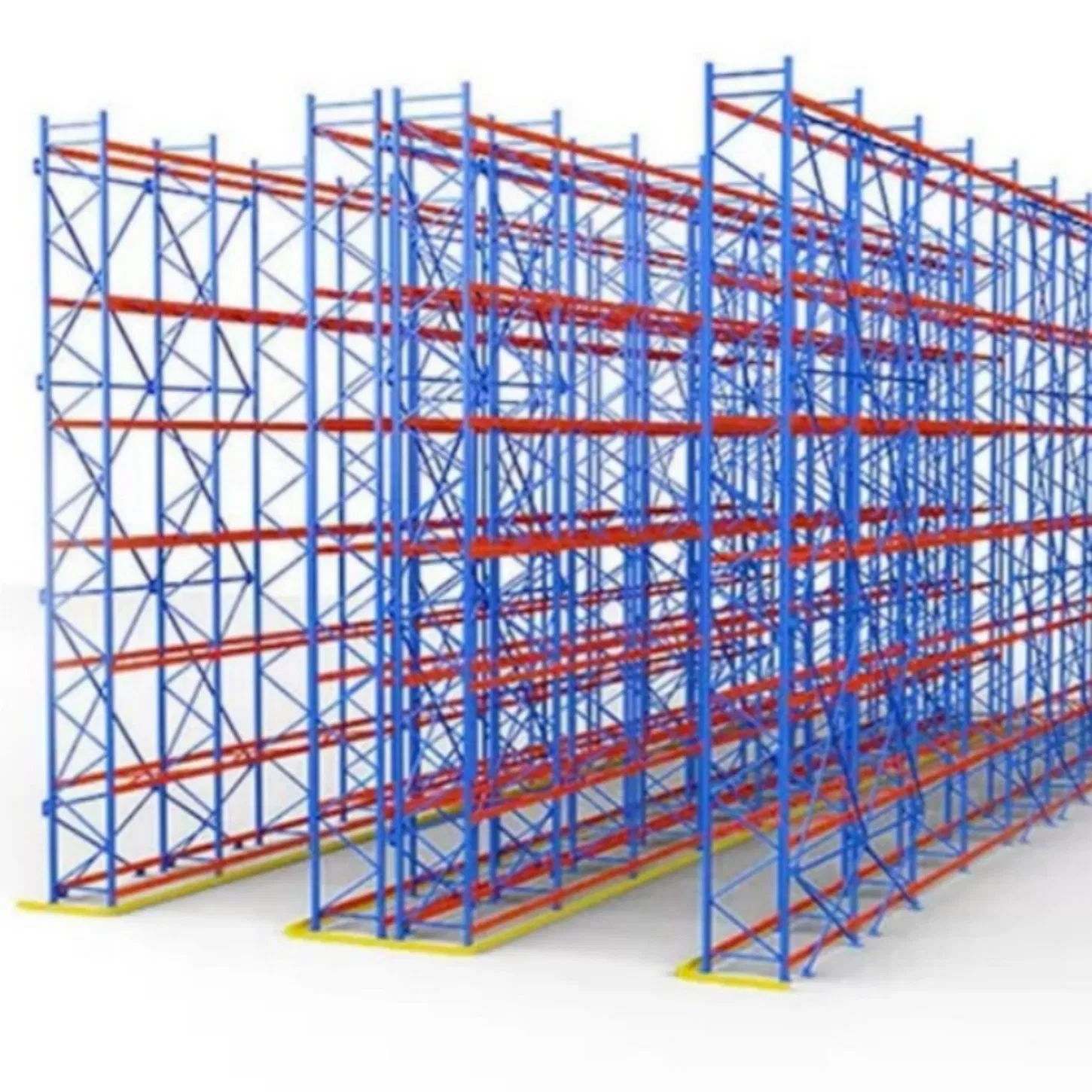 Powder Coated Adjustable Cantilever Racking System for Lumber and P Storage