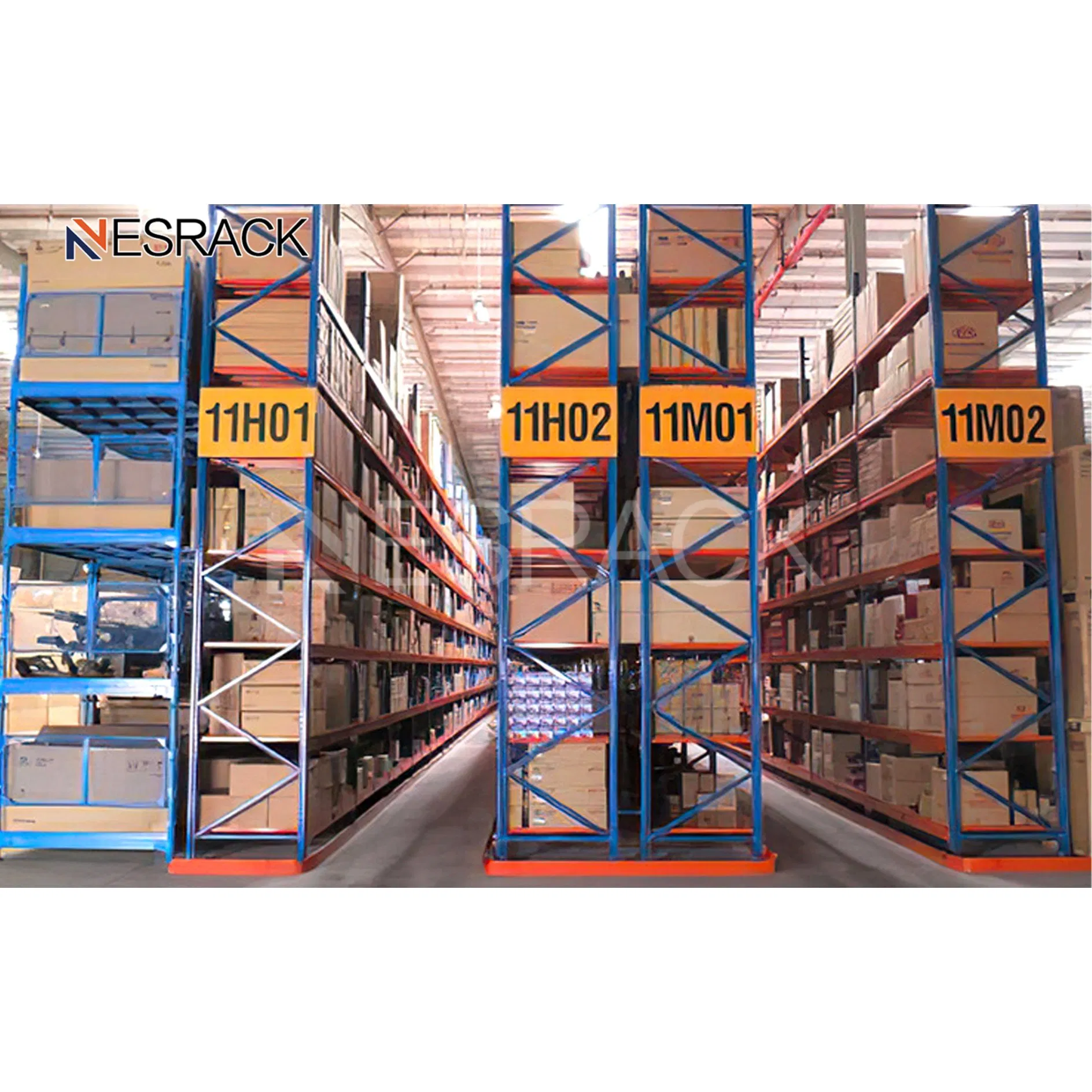 China Vna Pallet Rack Narrow Aisle Storage Boltless Rack System Customized Adjustable for Warehouse