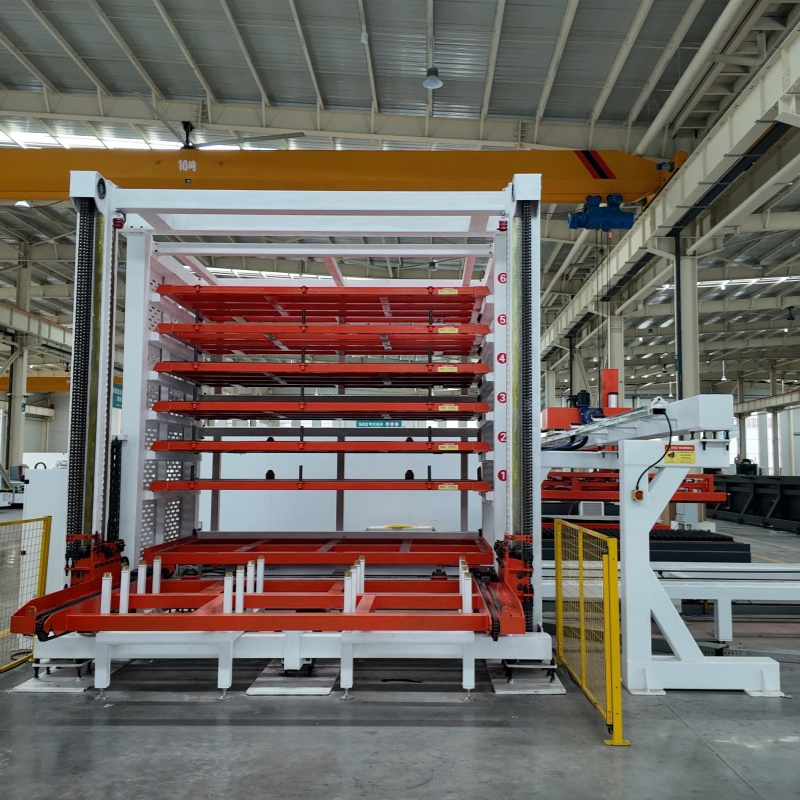 Laser-Cut Steel Plate Intelligent Automated Sheet Metal Storage