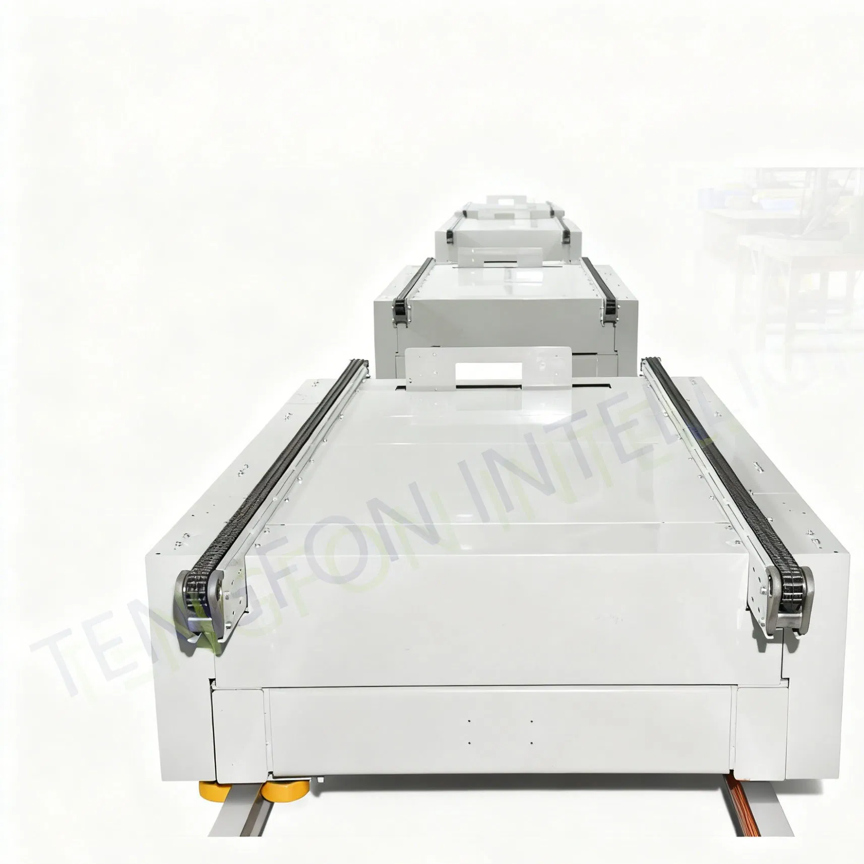 Efficient Warehouse Equipment with Automated Charging Dock and Safety Sensors