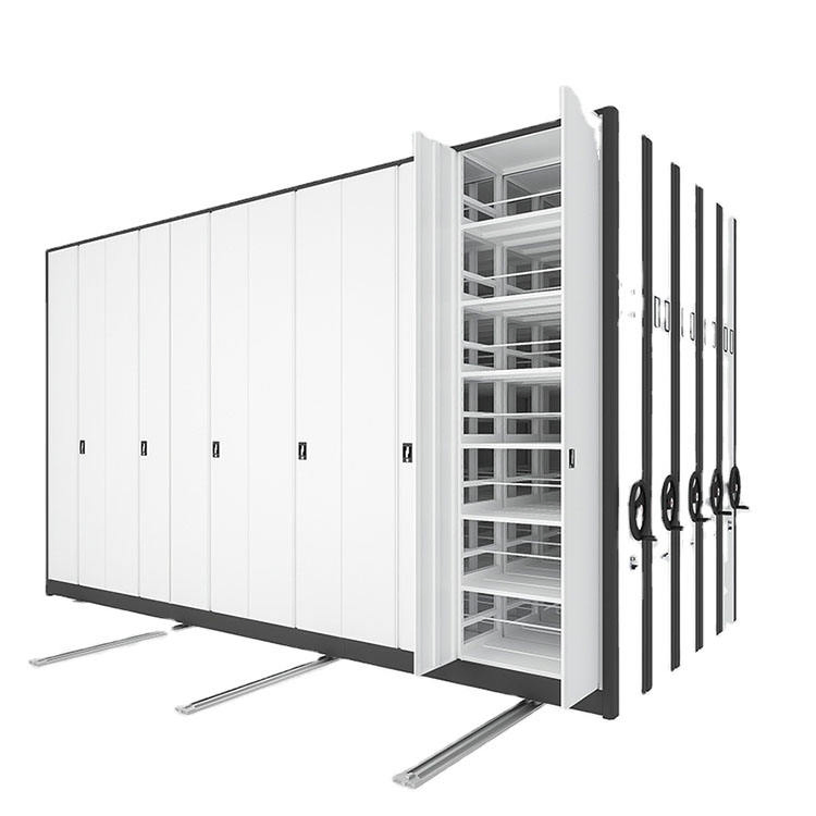 Heavy-Duty Mobile Shelving System for Warehouses and Offices Movable Storage Filing Cabinet