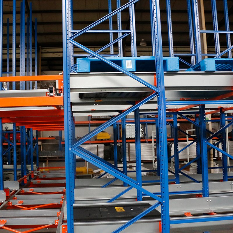 High Density Warehouse Automated Retrieval Storage Radio Shuttle Pallet Rack Radio Shuttle Racking System