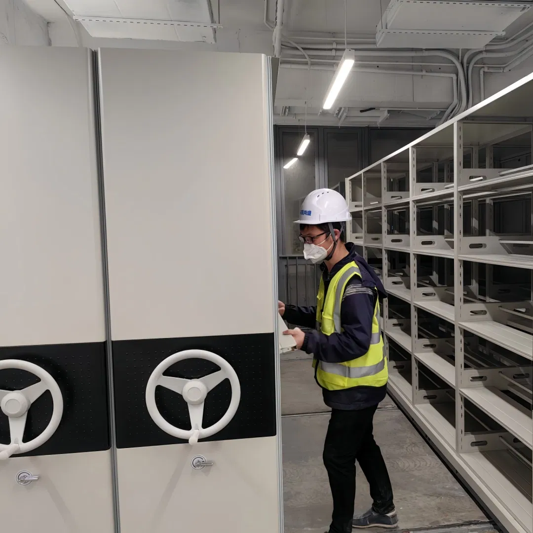 Compact Mobile Shelving System for Efficient Archive Storage High-Density Mobile Systems Manual Mobile Shelving Compact Shelving