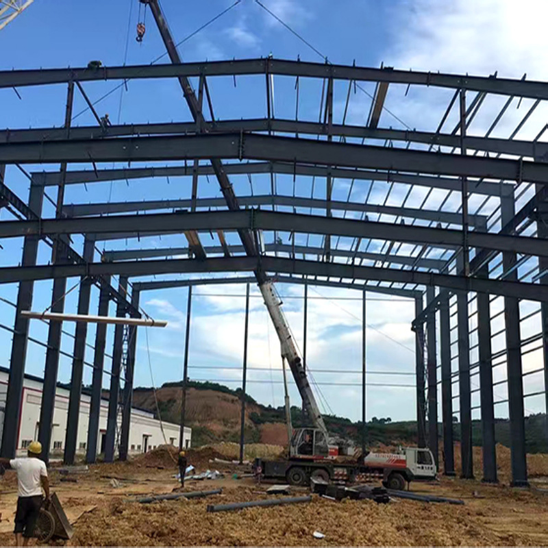 Hot Rolled Prefabricated Steel Structure Warehouse Industrial Fire Safety Structural Compliance Prefab/Prefabricated Metal Construction Steel Structure Storage