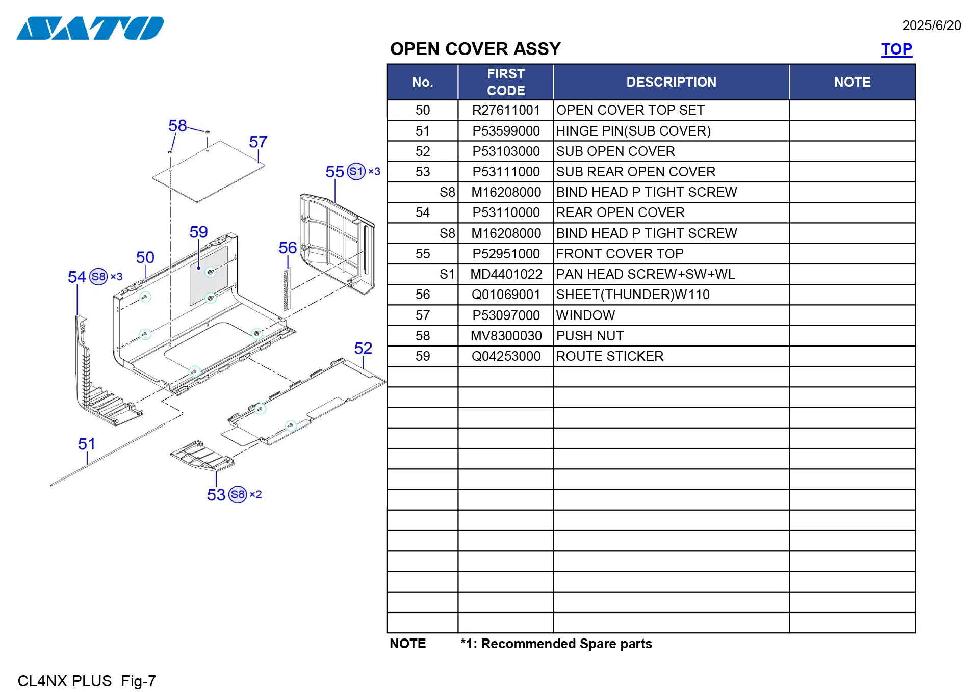 Sato Cl4nx Plus Timing Belt View 6